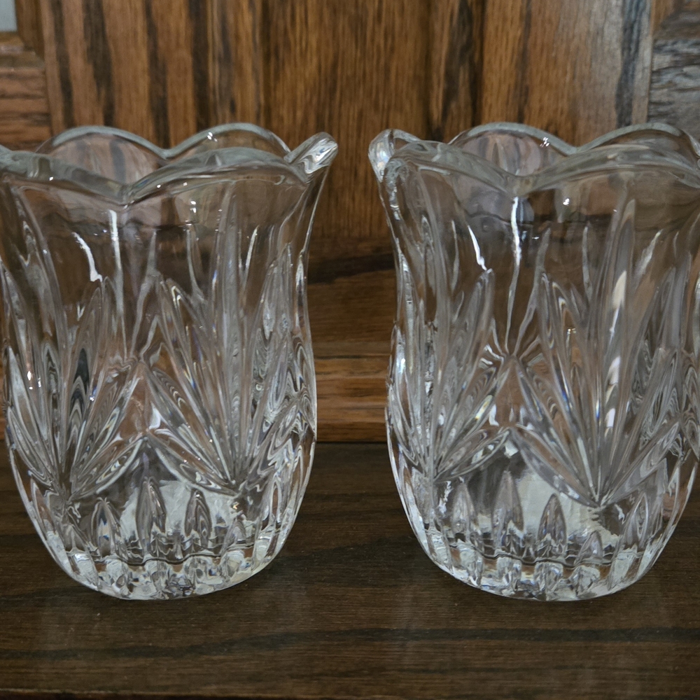 Princess House #837 Highlights Crystal Votives